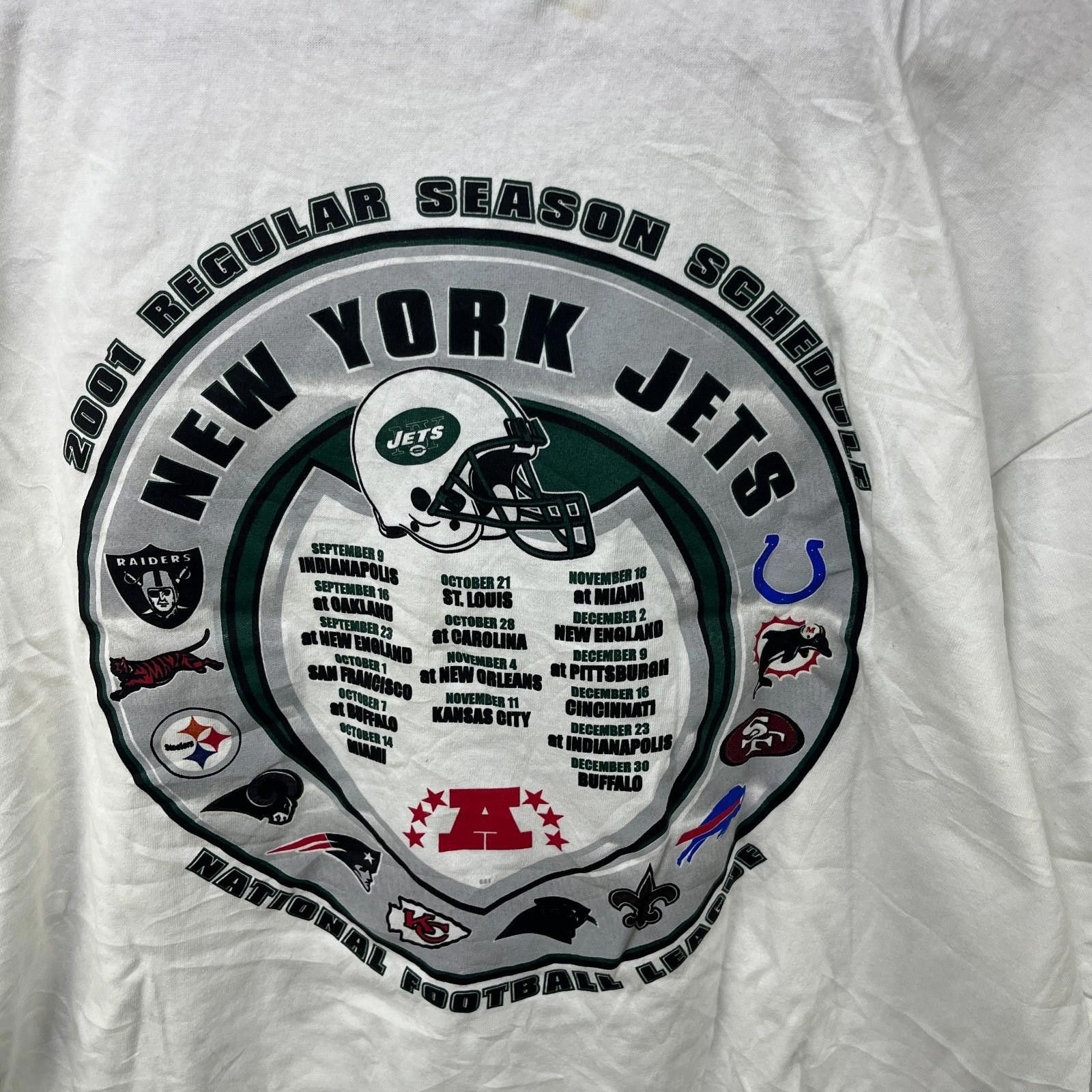 Other Vintage New York Jets 2001 Champions T-Shirt 2XL Size ONE SIZE - 5 Thumbnail