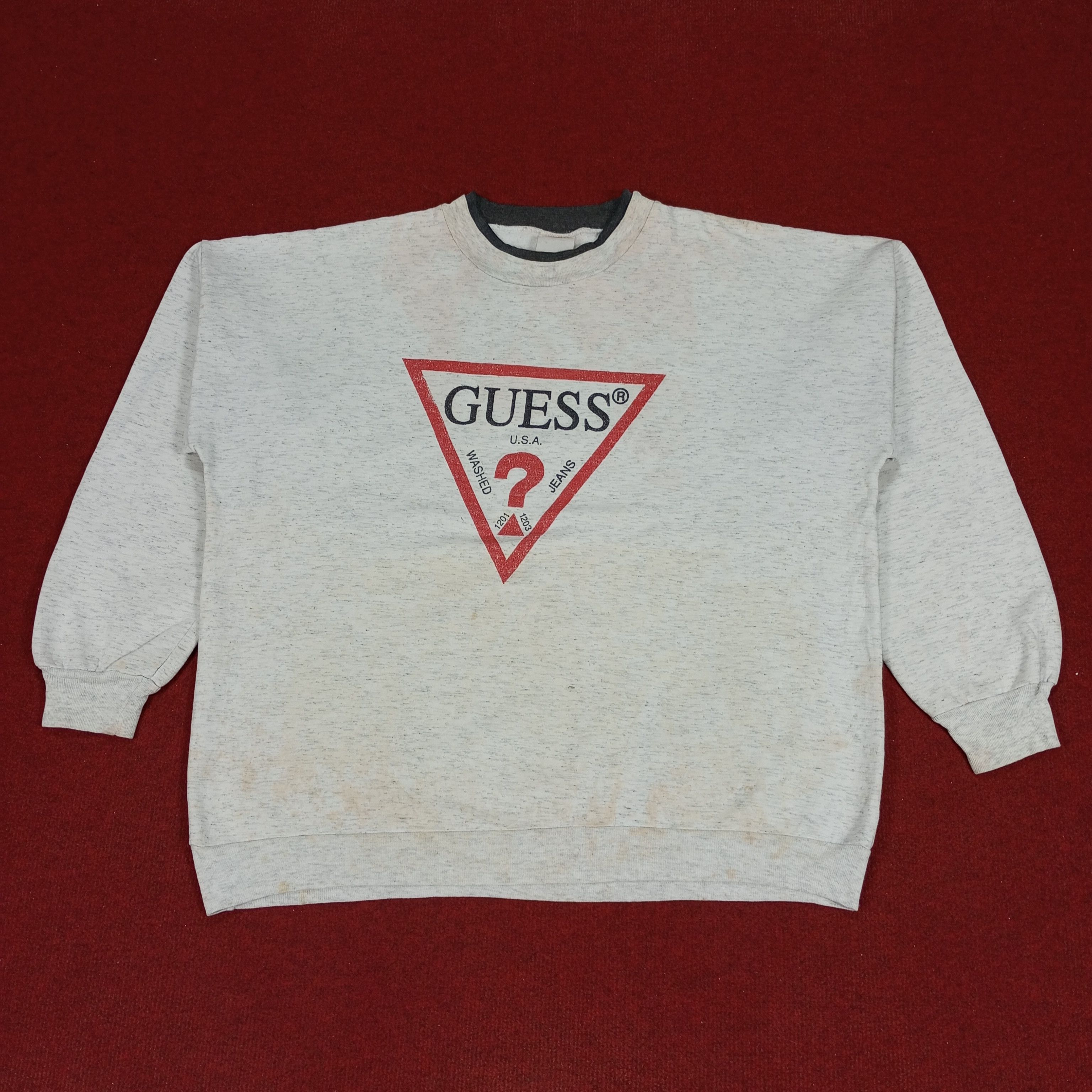 Guess × Vintage Guess Fashion Brand Streetwear Style Vintage Sweatshirt Size US XL / EU 56 / 4 - 1 Thumbnail
