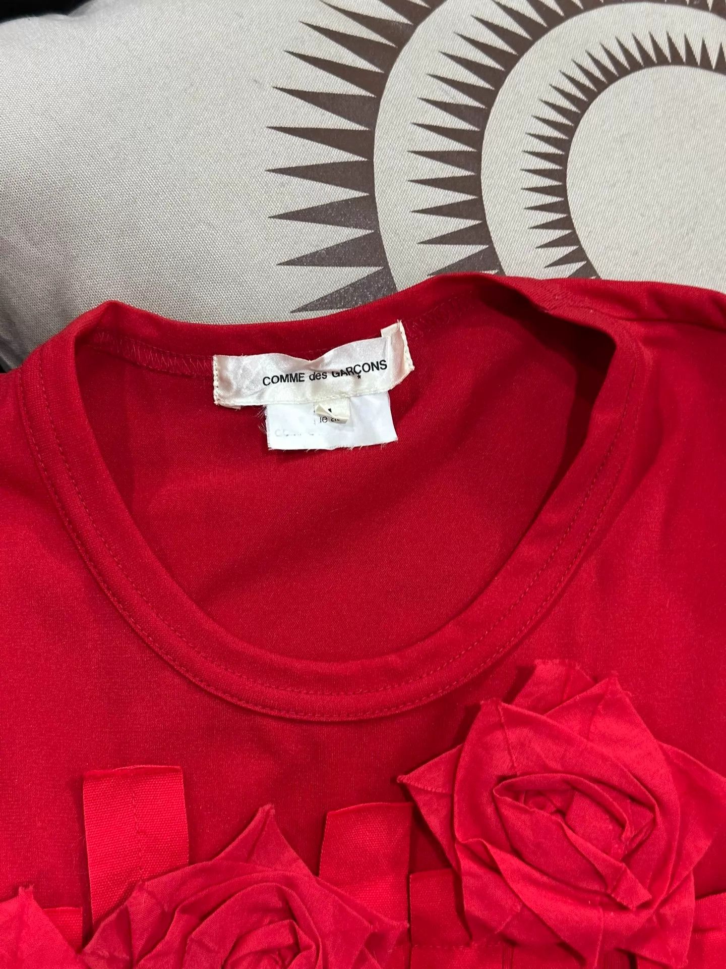 Comme des Garcons Comme des Garçons 15ss Blood Rose Polyester T-Shirt Size L / US 10 / IT 46 - 3 Thumbnail