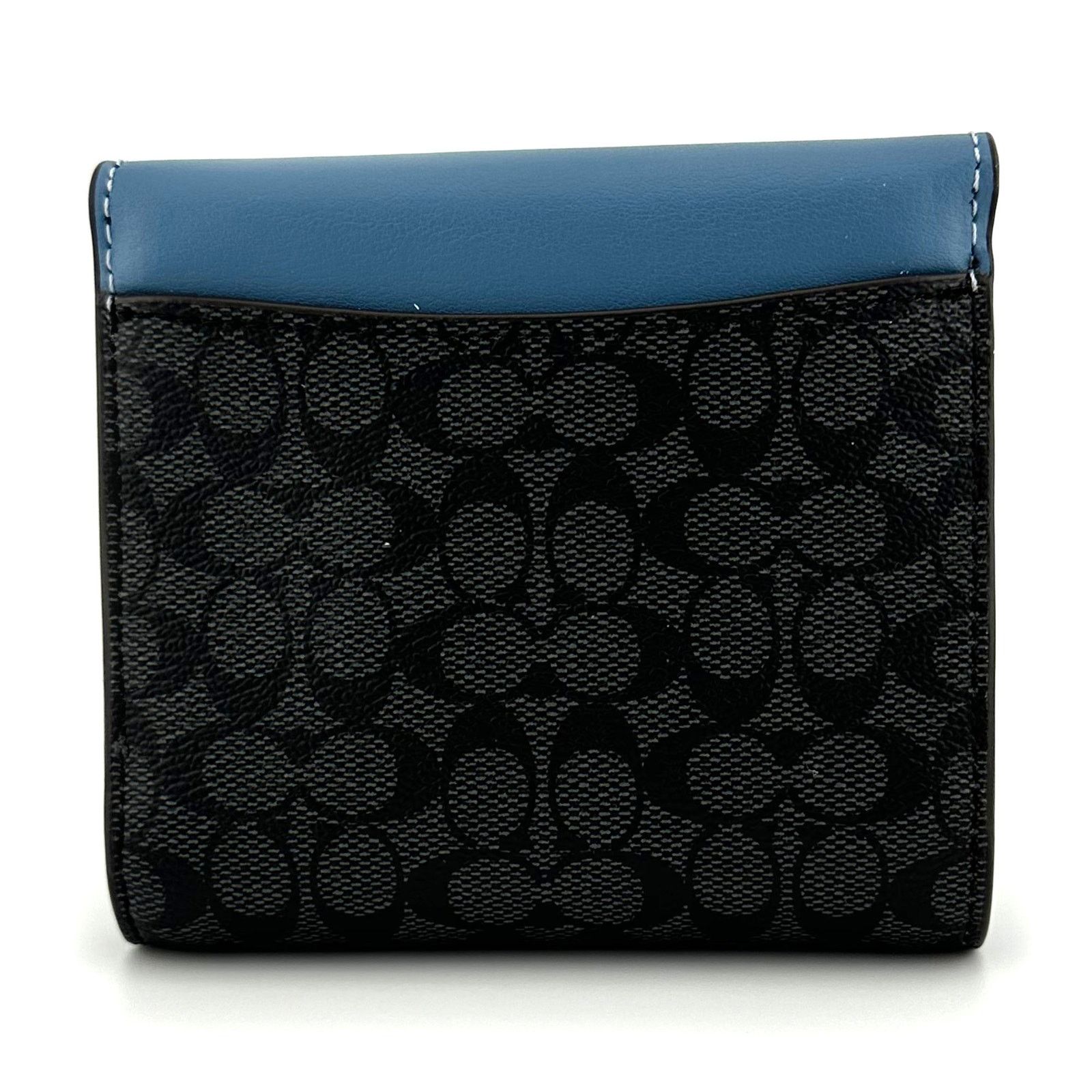 Coach Coach Small Trifold Wallet Signature Canvas Light Mist CF369 Size ONE SIZE - 2 Thumbnail
