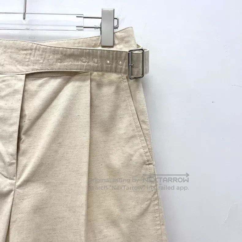 Acne Studios Acne Studios Beige cotton linen casual five pants Size 42" / US 20 - 3 Thumbnail