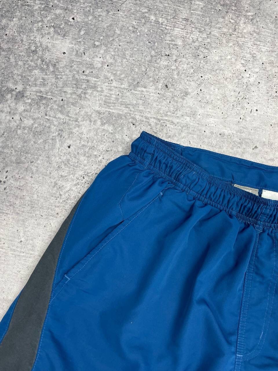 Nike × Vintage Vintage Nike 90’s Y2K Style Big Logo Drill Blue Shorts Size US 30 / EU 46 - 6 Thumbnail