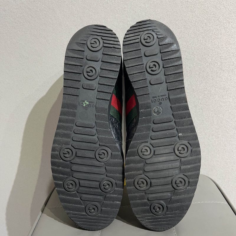 Gucci Gucci Black Leather Sport Casual Sneakers Size US 8 / EU 41 - 4 Thumbnail