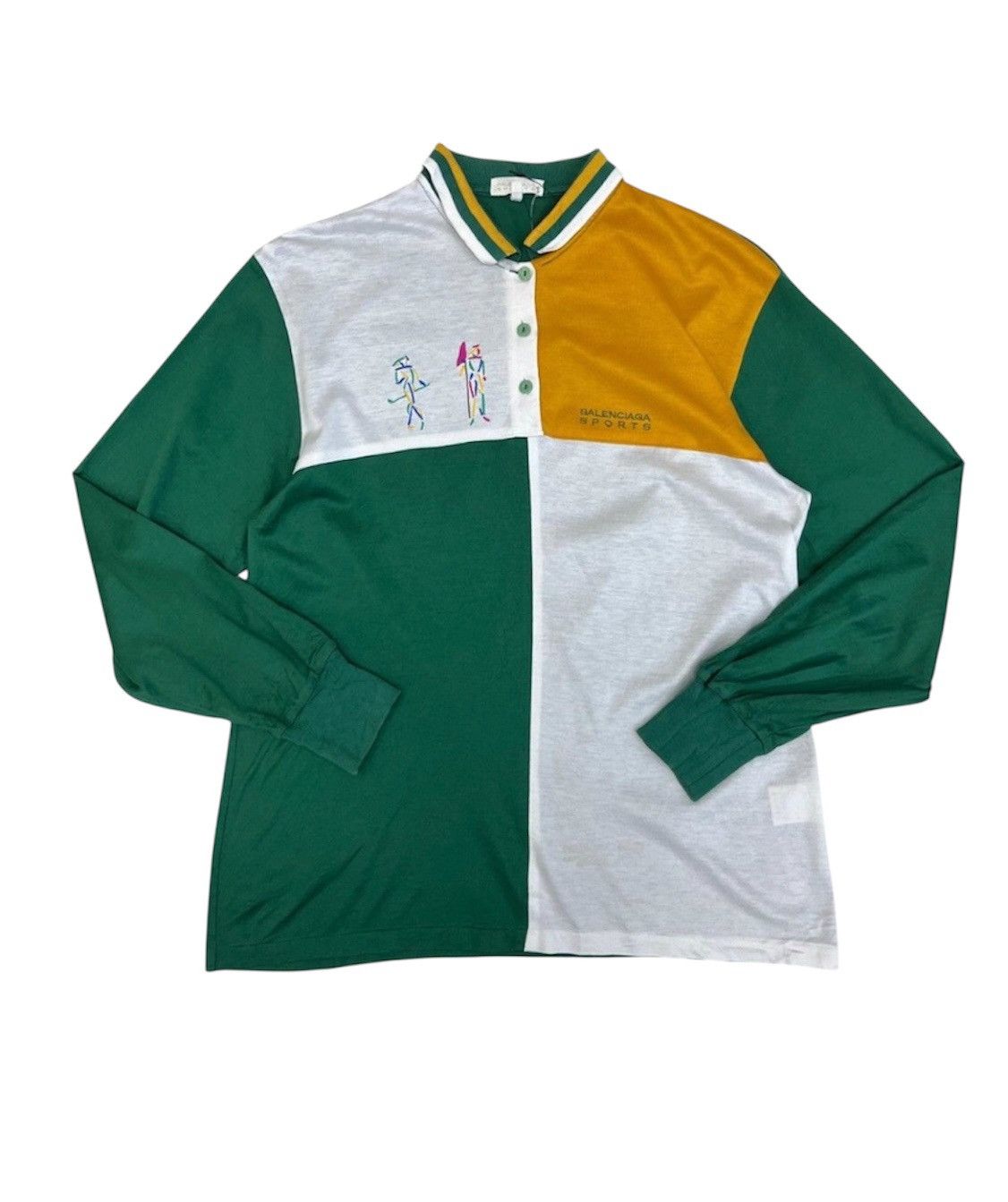 Balenciaga Balenciga vintage colour block polos Size US L / EU 52-54 / 3 - 1 Thumbnail