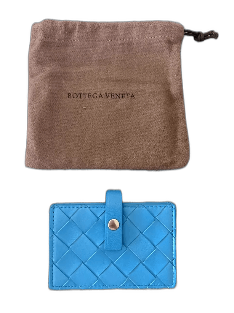 Bottega Veneta Bottega Veneta Cardholder in Blue Size ONE SIZE - 1 Thumbnail