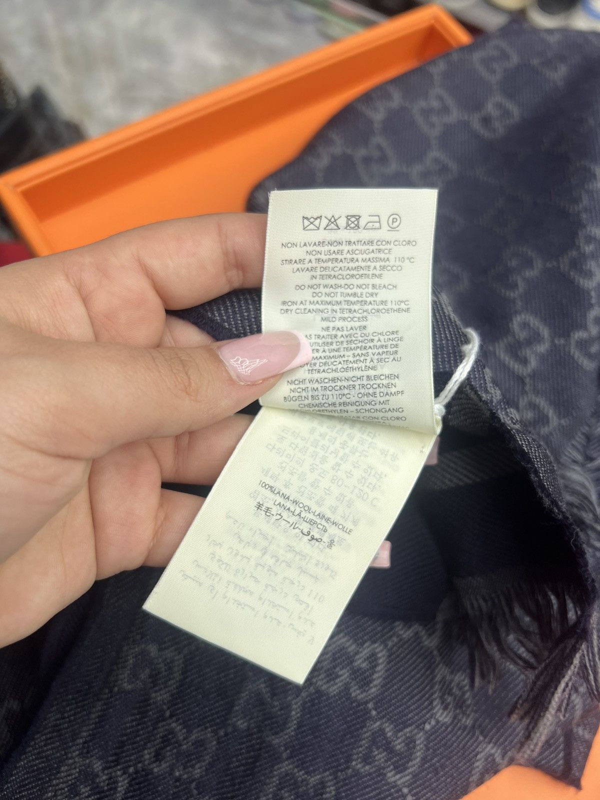 Gucci Gucci GG Jacquard Wool Scarf Size ONE SIZE - 4 Thumbnail