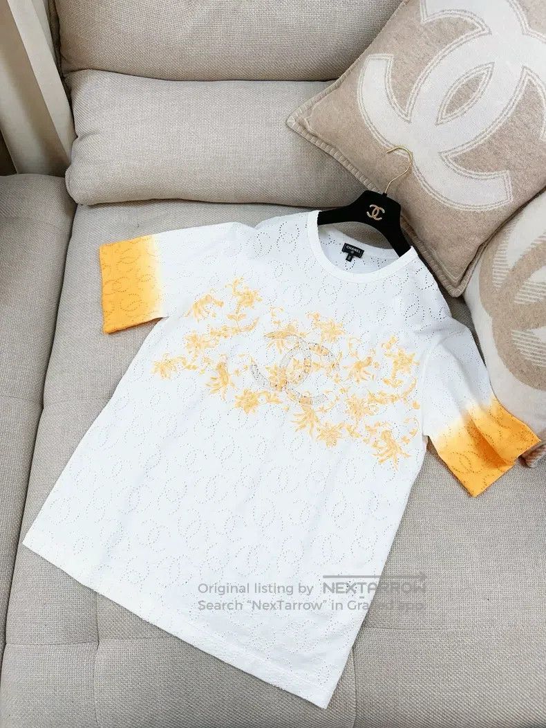 Chanel Chanel 23A Handicraft Workshop Series White Orange Gradien Size XS / US 0-2 / IT 36-38 - 3 Thumbnail