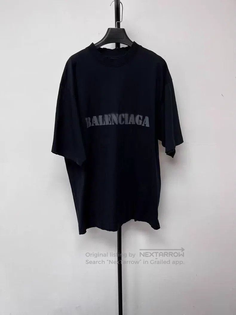 Balenciaga Balenciaga Letter print round neck short sleeve Size US M / EU 48-50 / 2 - 2 Thumbnail