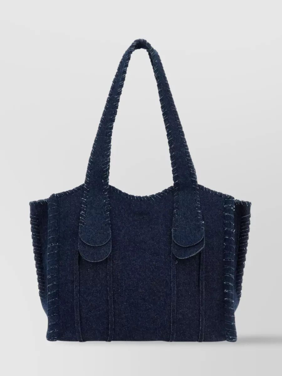 Chloe o1loc1c1024 Size: OS / Mony Medium Tote in Denim Size ONE SIZE - 1 Thumbnail