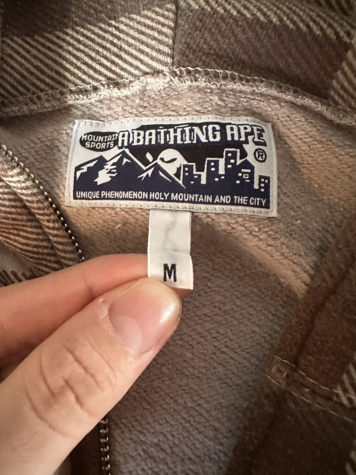 Bape Bape Buffalo Check Multi Pocket Full Zip Hoodie Size M Size US M / EU 48-50 / 2 - 5 Thumbnail