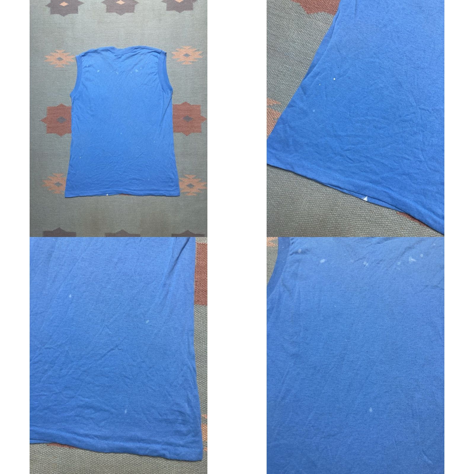 Vintage VINTAGE 80s Sleeveless Pocket T Shirt Blue Large Men Size US L / EU 52-54 / 3 - 8 Thumbnail