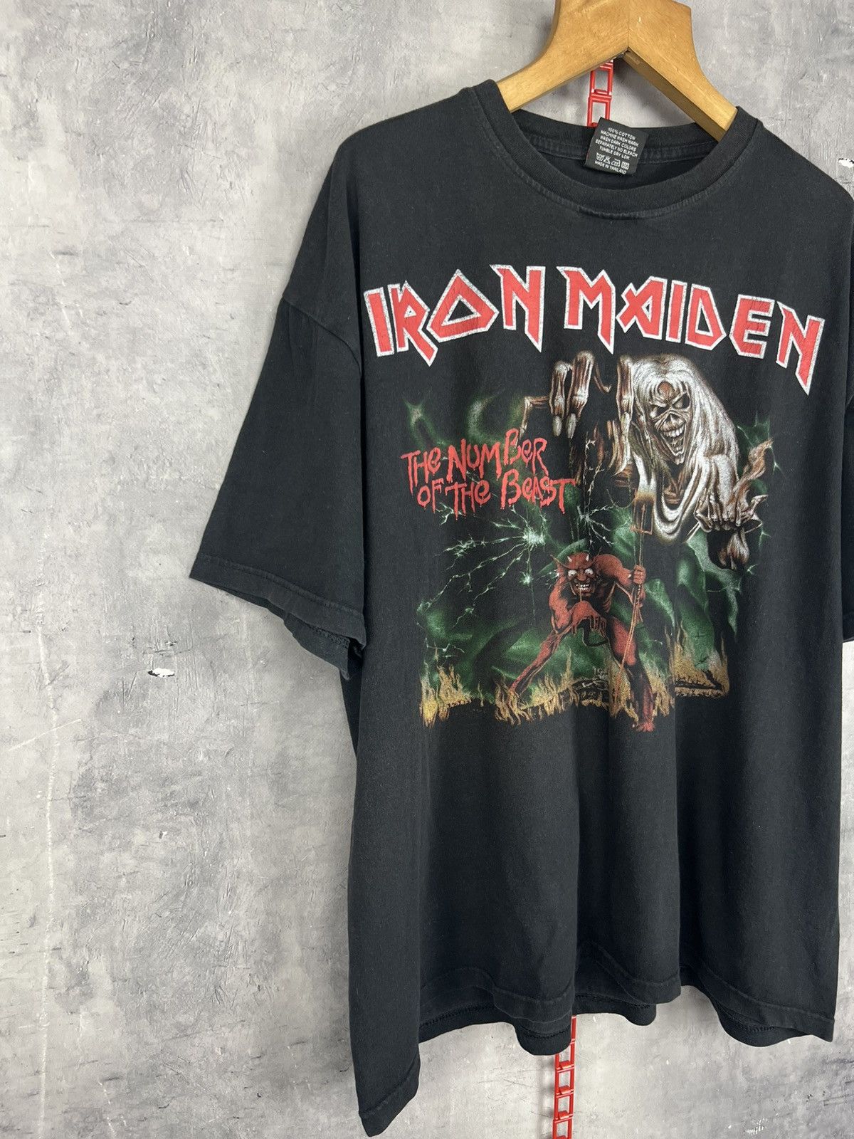 Iron Maiden Iron Maiden The Number Of The Beast Vintage T Shirt XL Size US XL / EU 56 / 4 - 3 Thumbnail