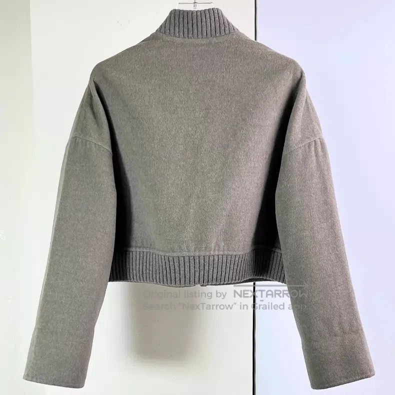 Hermes Hermes Gray leather-look short jacket Size XXS / US 00 / IT 34 - 3 Thumbnail