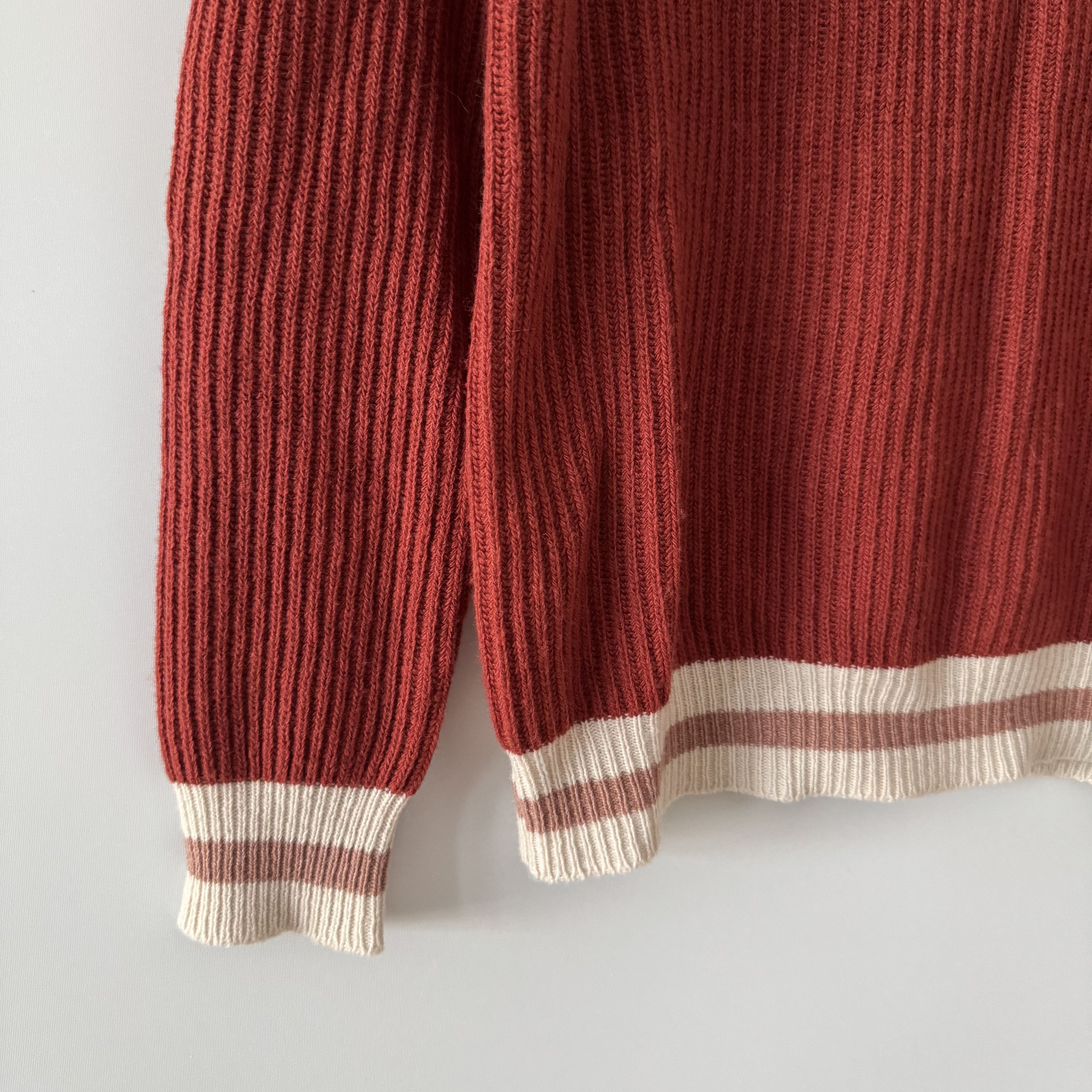 Altea Altea Milano Ribbed Knitted Cashmere Red Sweater Size S Size S / US 4 / IT 40 - 6 Thumbnail