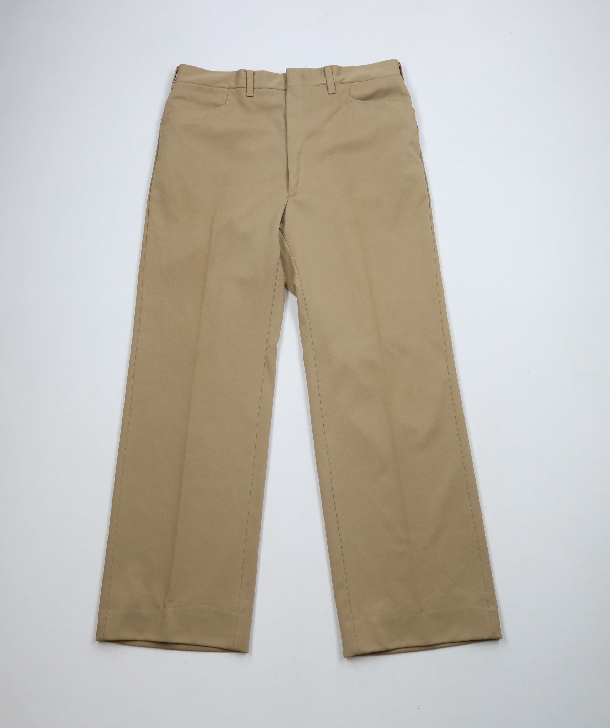 Vintage Vintage 70s Streetwear Bell Bottoms Chino Pants Beige USA Size US 36 / EU 52 - 1 Thumbnail