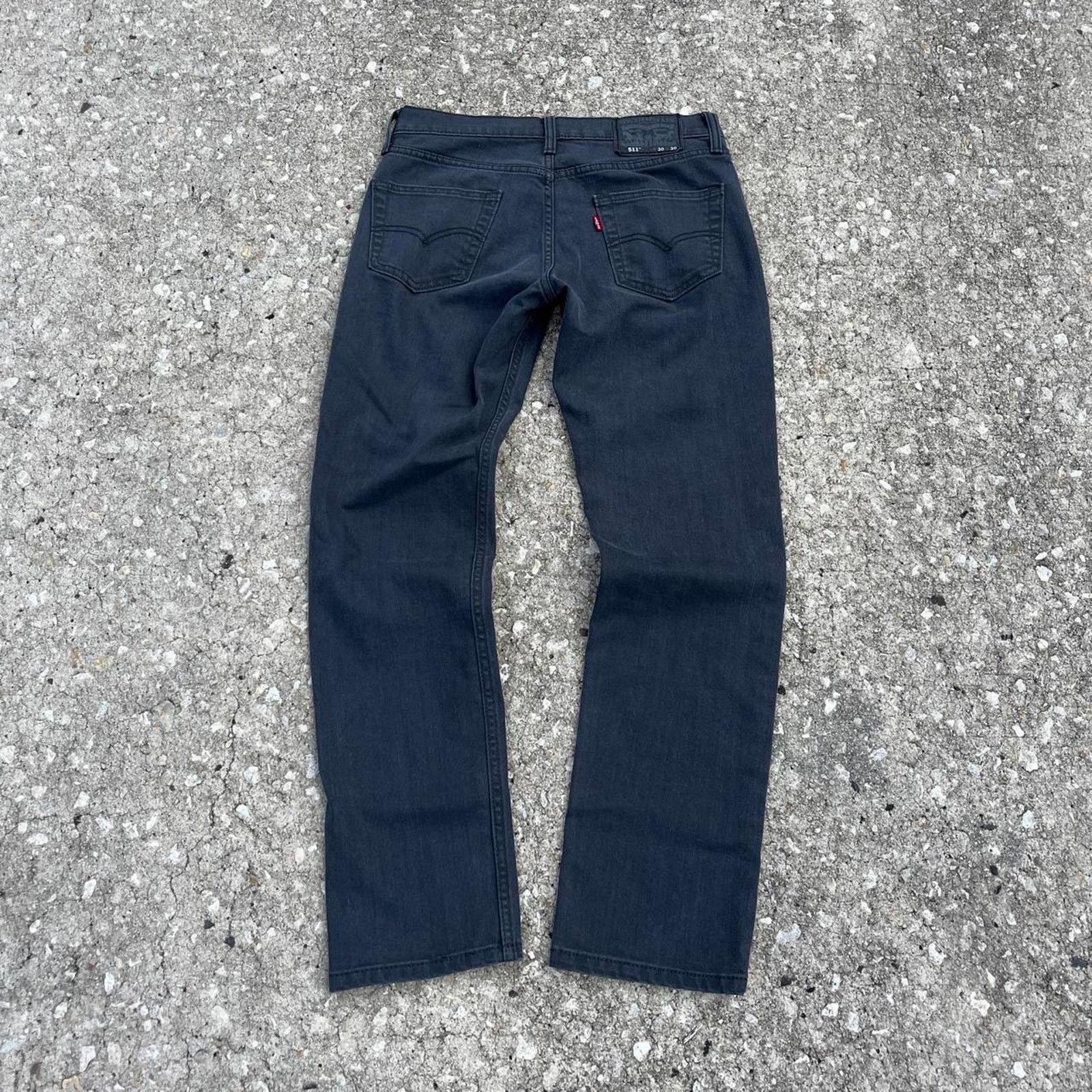 Levi's × Levi's Vintage Clothing × Vintage Crazy Y2K Levi’s 511 Faded Black Essential Denim Jeans Size US 30 / EU 46 - 1 Thumbnail