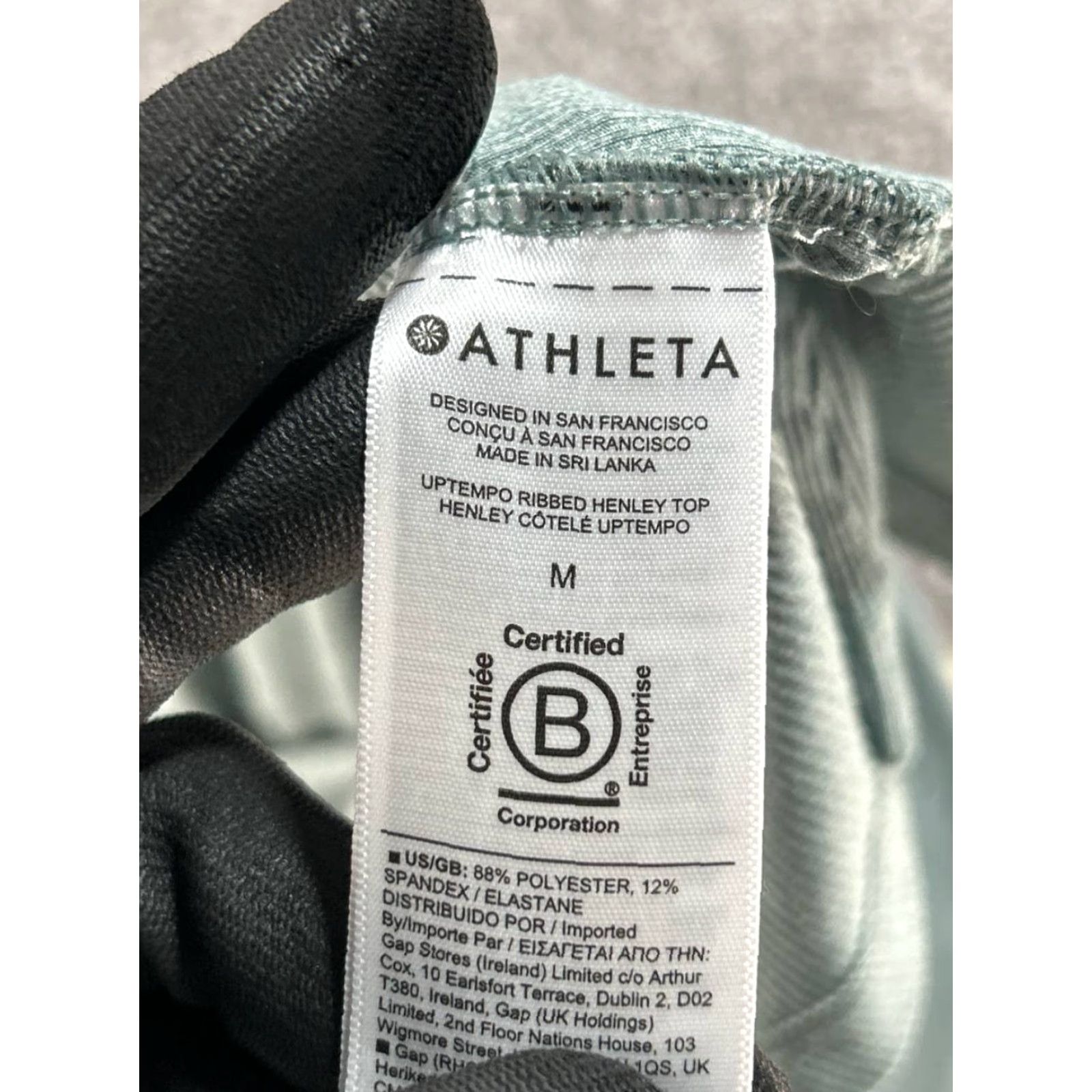 Athleta Athleta Shirt Womens Medium Blue Yoga Henley Size M / US 6-8 / IT 42-44 - 4 Thumbnail