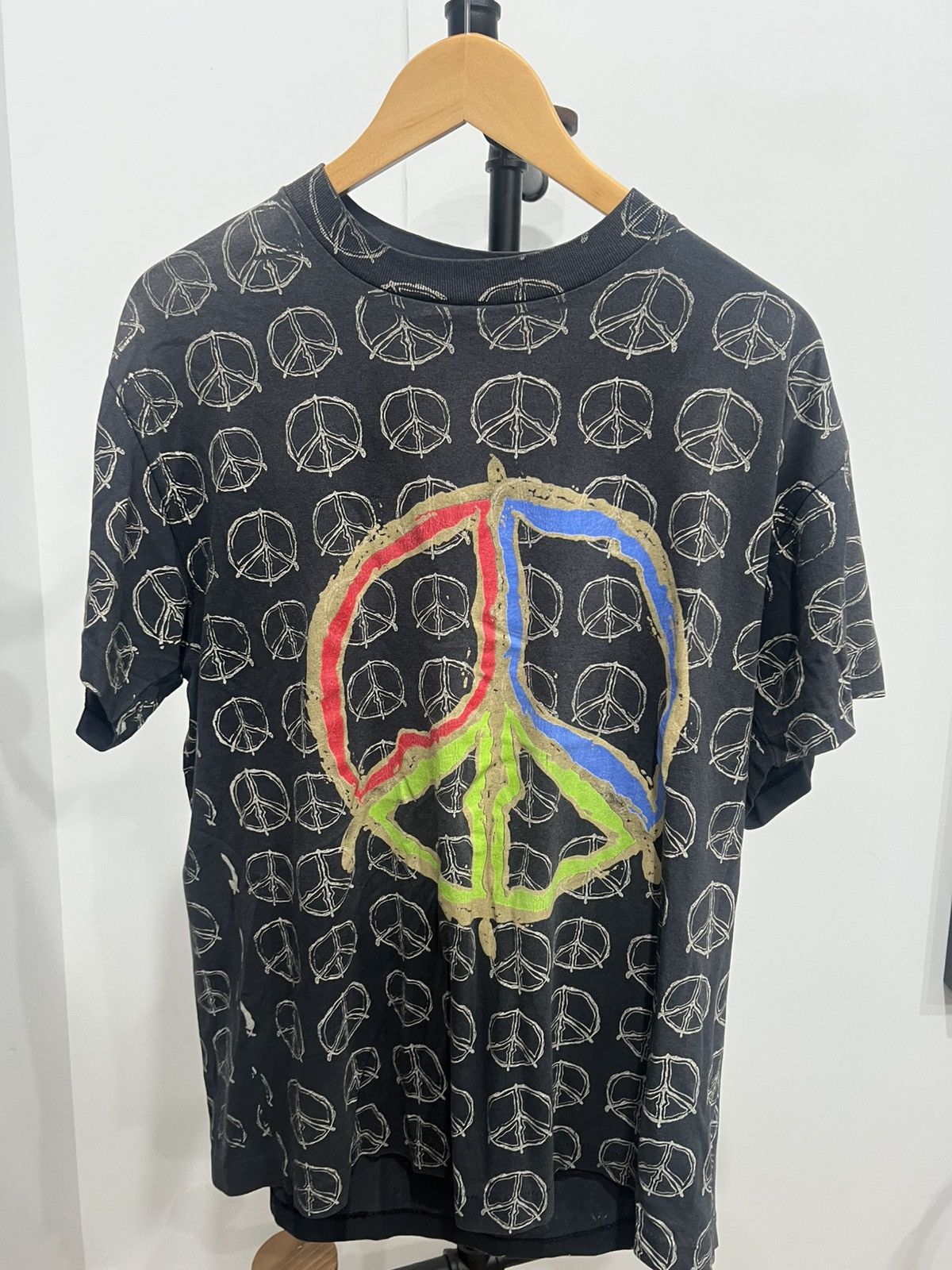 Vintage Vintage peace full graphic print Size US L / EU 52-54 / 3 - 1 Thumbnail