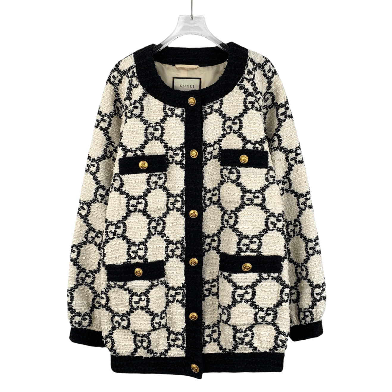 Gucci Gucci Jacket – Colorblock Cotton Button-Up Jacket (Size M) Size M / US 6-8 / IT 42-44 - 1 Thumbnail