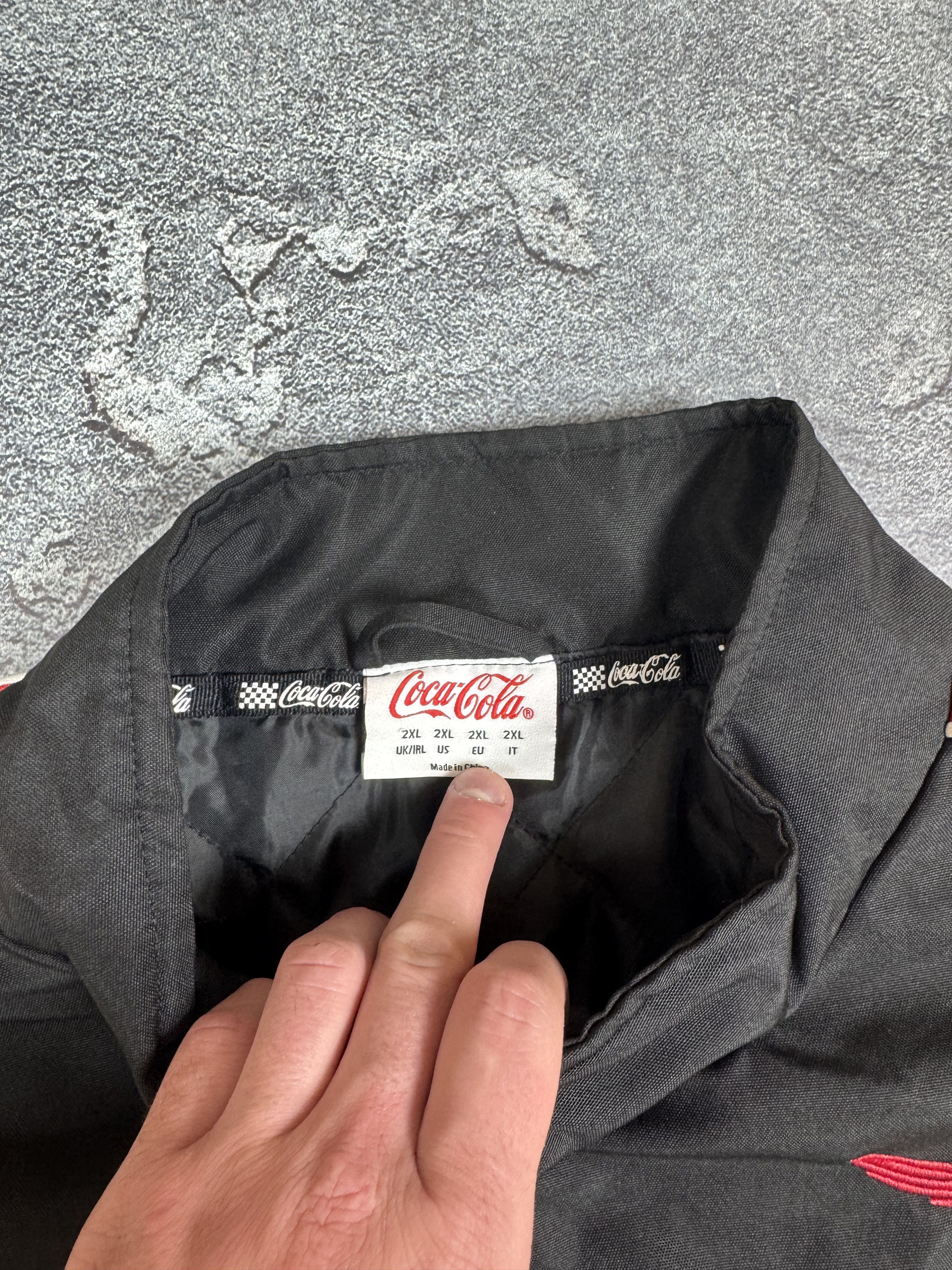 If Six Was Nine Coca-Cola Y2K 2000s Motorsports Bomber Jacket Size XXL Size US XXL / EU 58 / 5 - 5 Thumbnail