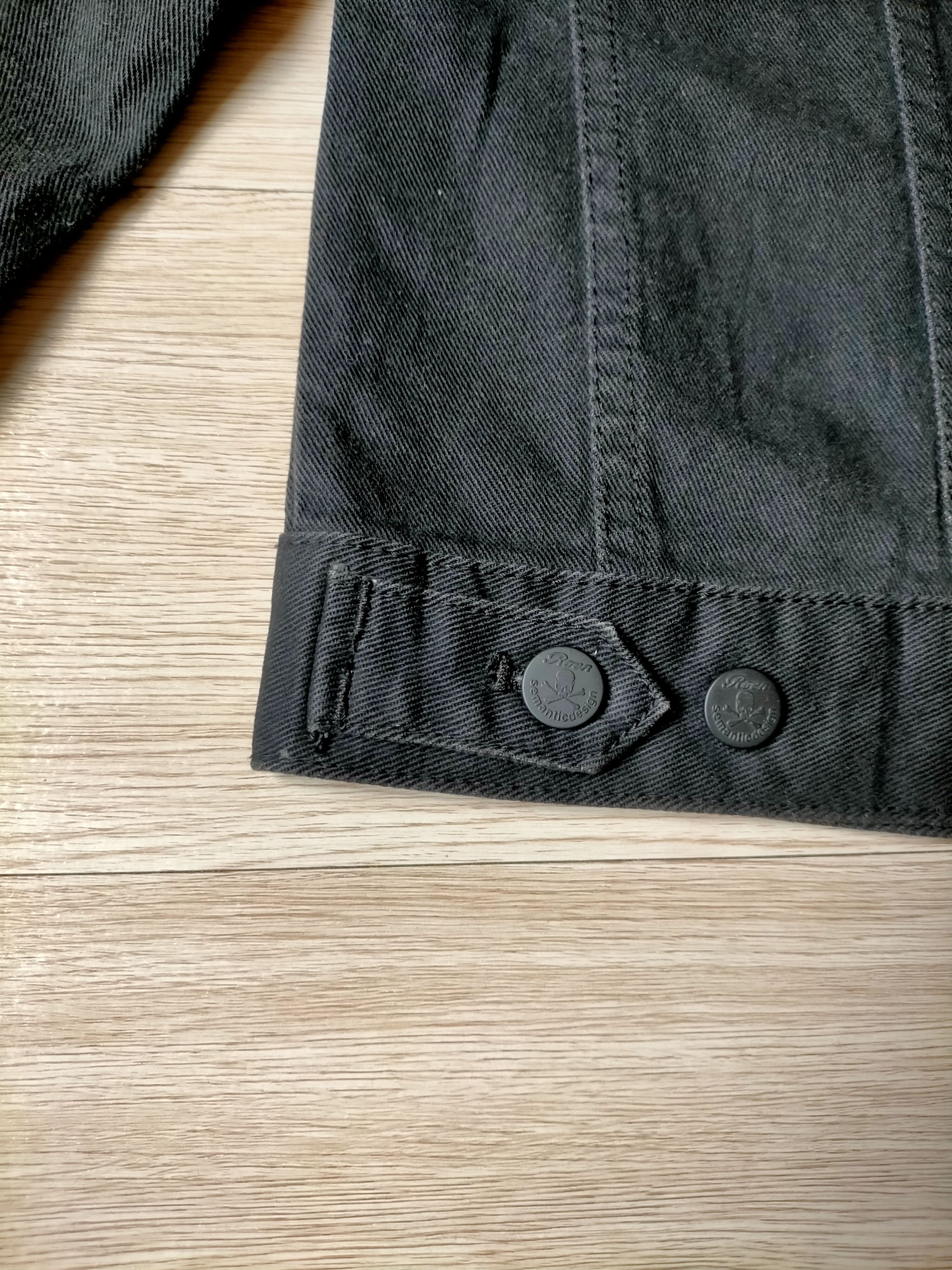 Roen Roen x Semantic Design Embroidered Logo Black denim Jacket Size US L / EU 52-54 / 3 - 14 Thumbnail