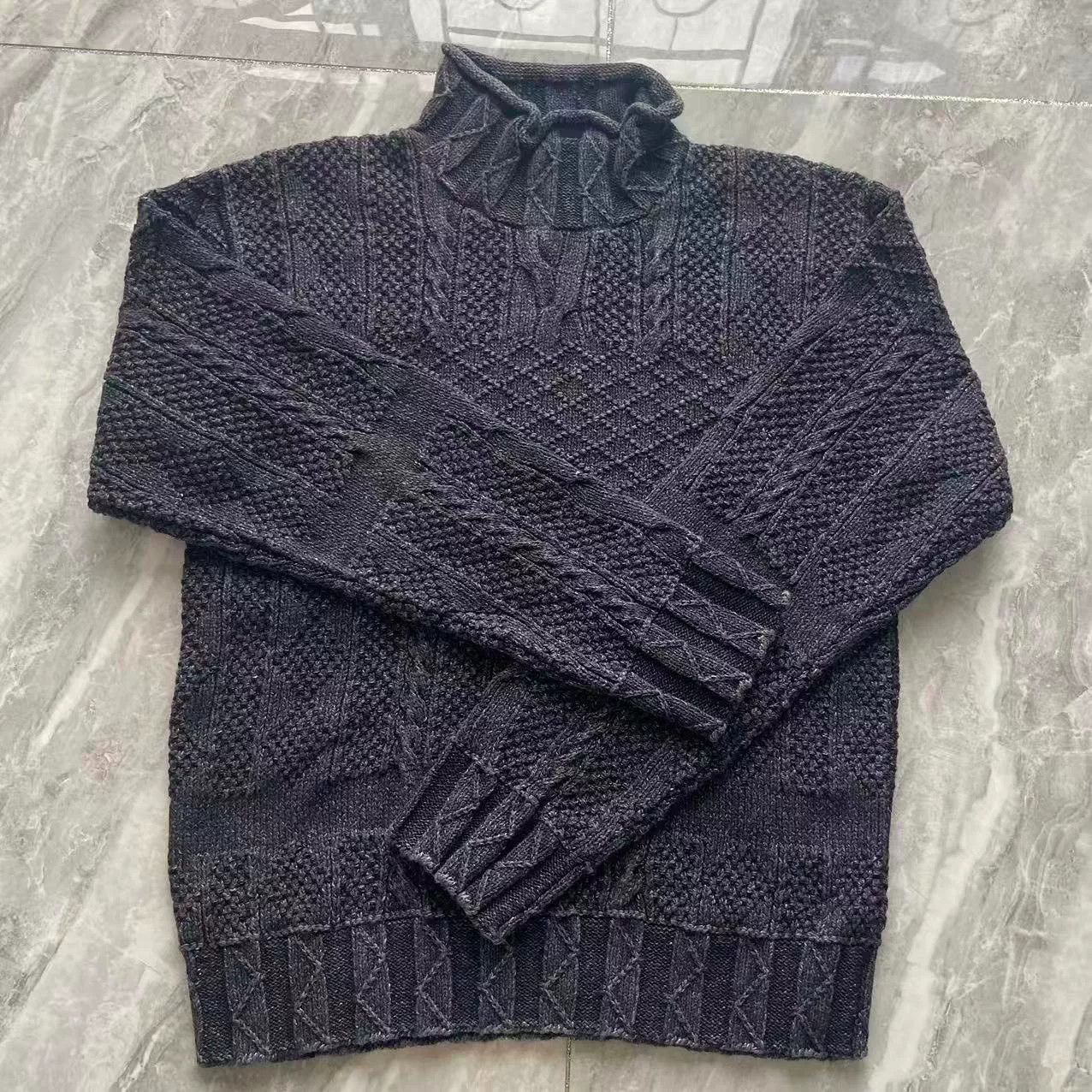 RRL Ralph Lauren RRL Vintage Washed Cable Knit Turtleneck Sweater Size US M / EU 48-50 / 2 - 1 Thumbnail