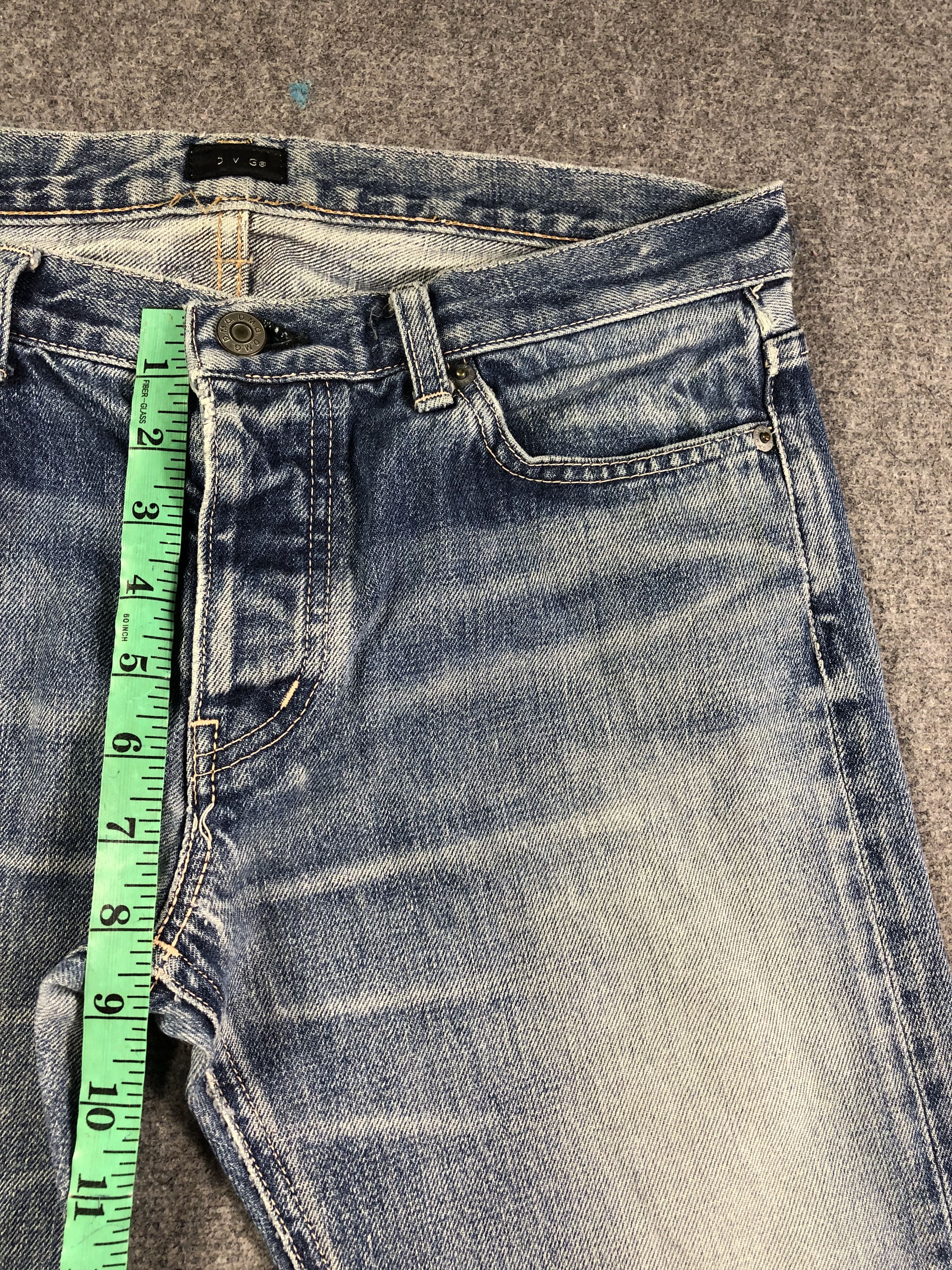 Japanese Brand Wash Blue Domingo Co Ltd Denim Jeans 32x30.5 Size 32" / US 10 / IT 46 - 7 Thumbnail