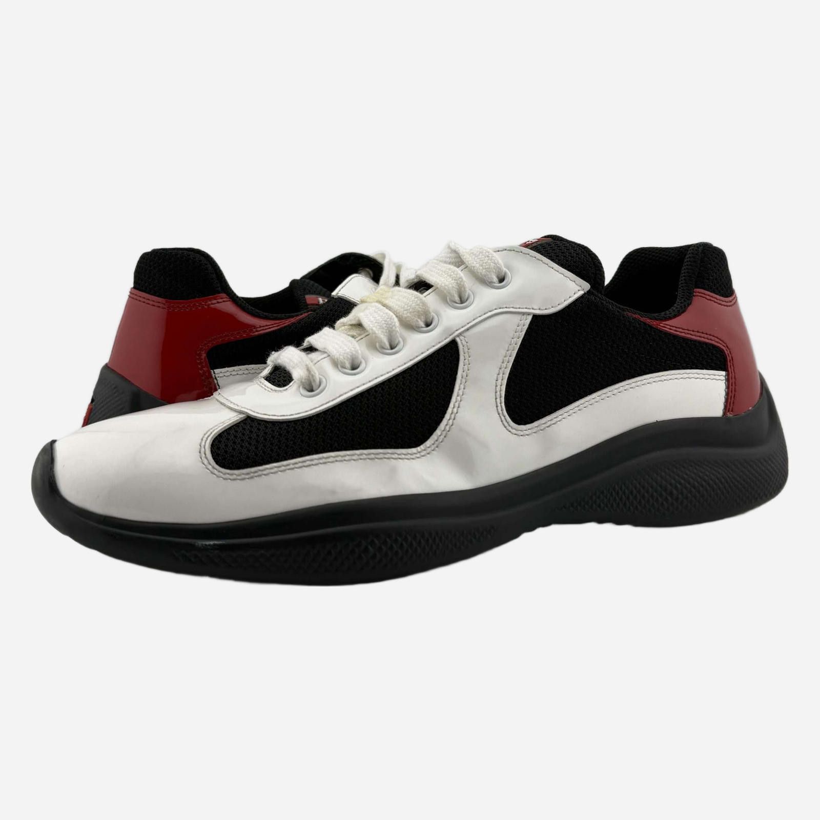 Prada Prada American Cup White Sneakers UK 7 Used with Box Size US 8 / EU 41 - 1 Thumbnail