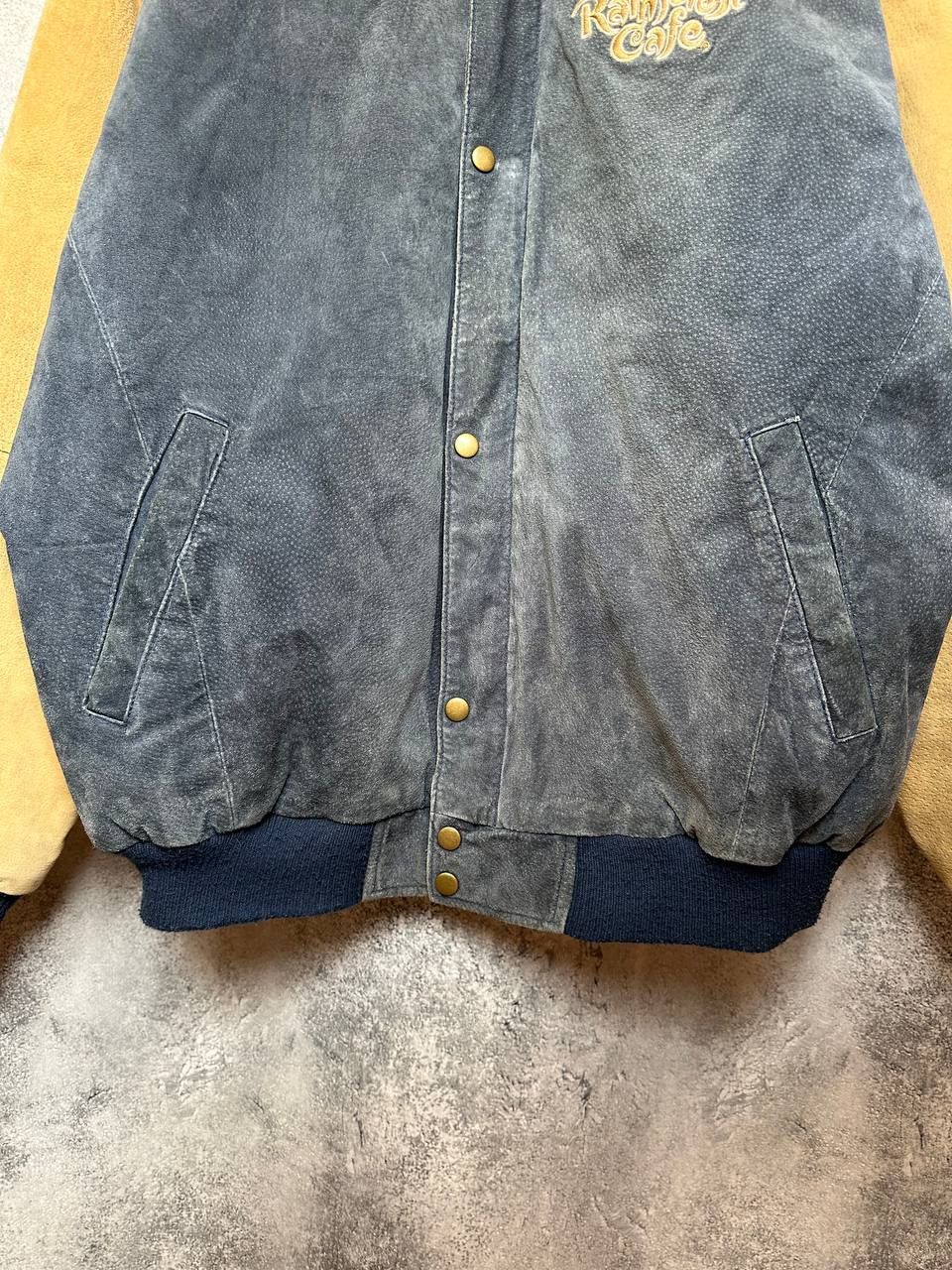 Rainforest Vintage Rainforest Cafe Leather Bomber Jacket XL Varsity Size US XL / EU 56 / 4 - 9 Thumbnail