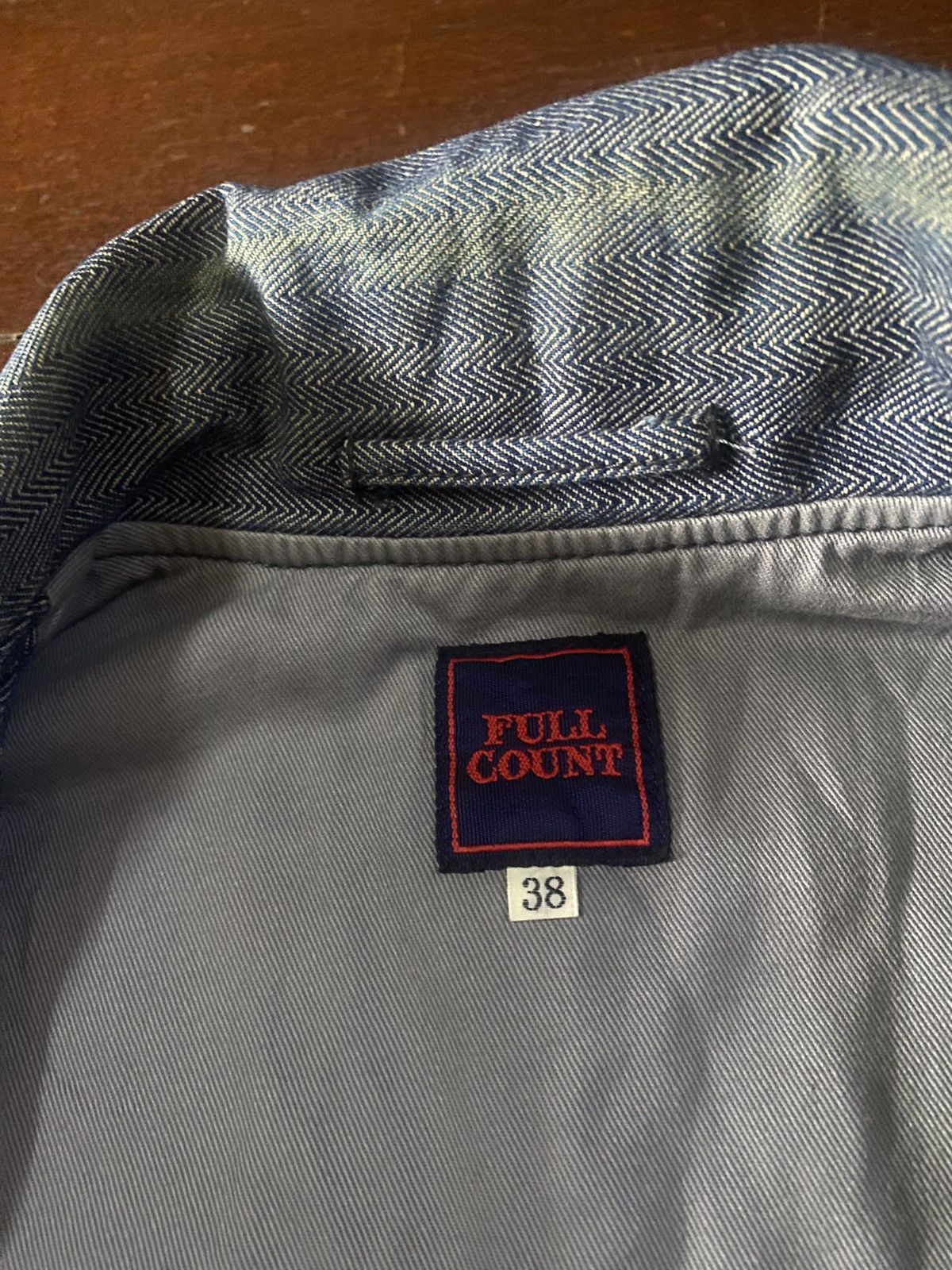Warehouse Fire 🔥 FULL COUNT denim jacket double pocket heavy jacket Size US L / EU 52-54 / 3 - 11 Thumbnail