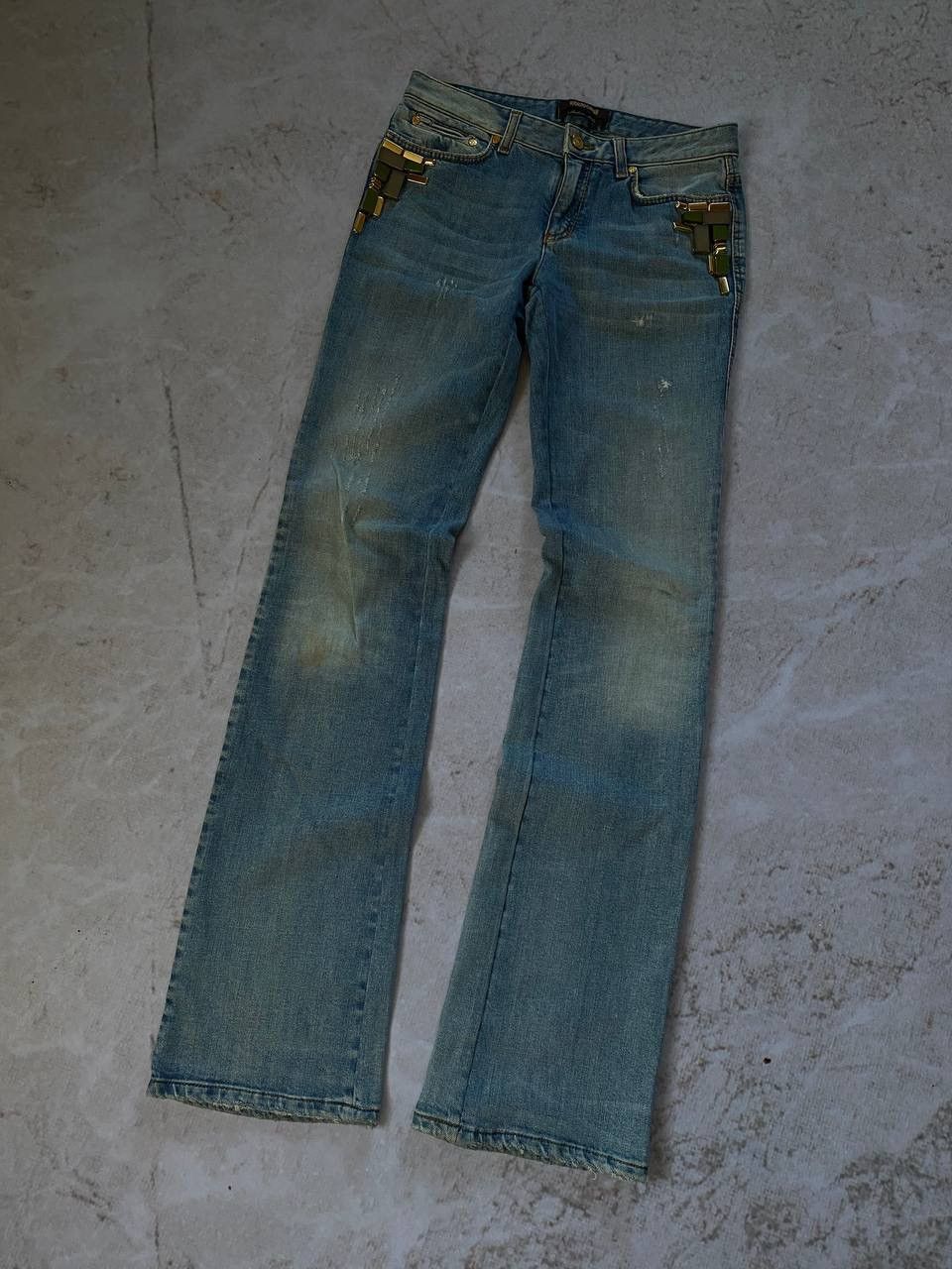 Roberto Cavalli × Vintage Vintage Roberto Cavalli Jeans Y2K Size 42" / US 20 - 1 Thumbnail