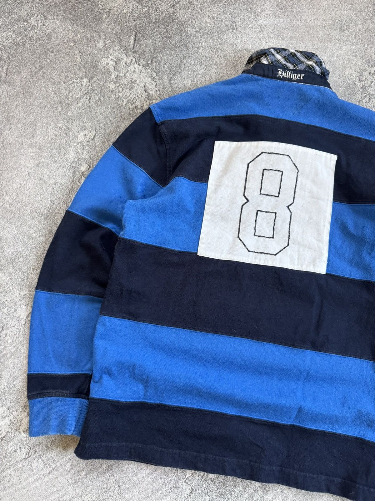 Tommy Hilfiger Tommy Hilfiger L/size striped rugby sweatshirts jumper 00s Size US L / EU 52-54 / 3 - 13 Thumbnail