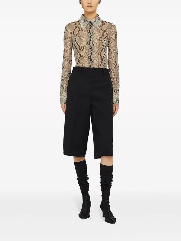 Jil Sander o1w1db10825 Long Sleeve Shirt in Hazelnut Mouline Size XL / US 12-14 / IT 48-50 - 2 Thumbnail