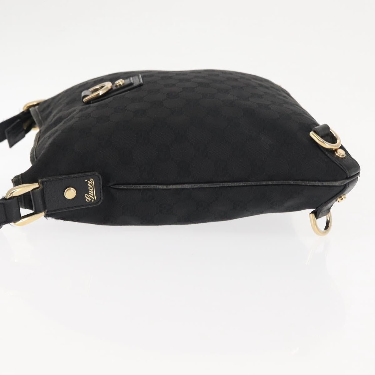 Gucci GUCCI GG Canvas Abbey Shoulder Bag Black Gold Size ONE SIZE - 6 Thumbnail
