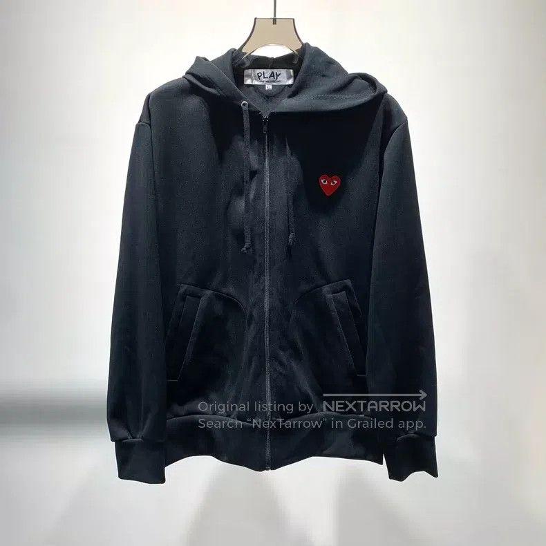 Comme des Garcons Comme Des Garcons Heart Zip Hooded Long Sleeve Sweater Jac Size XL / US 12-14 / IT 48-50 - 1 Thumbnail
