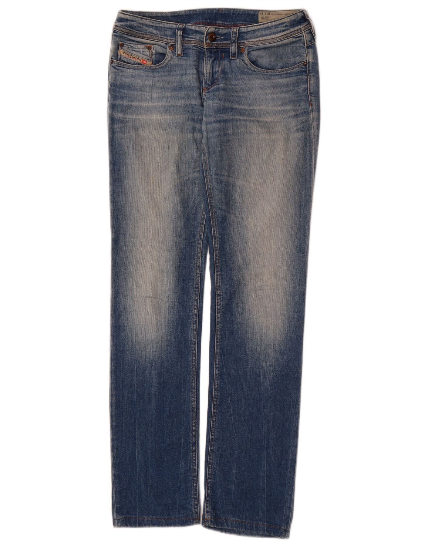 Diesel Womens Straight Jeans W25 L31 Blue Cotton Size 42" / US 20 - 1 Thumbnail