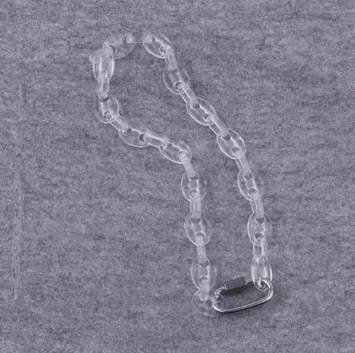 Jewelry Transparent Chain Lock Necklace Size ONE SIZE - 1 Thumbnail