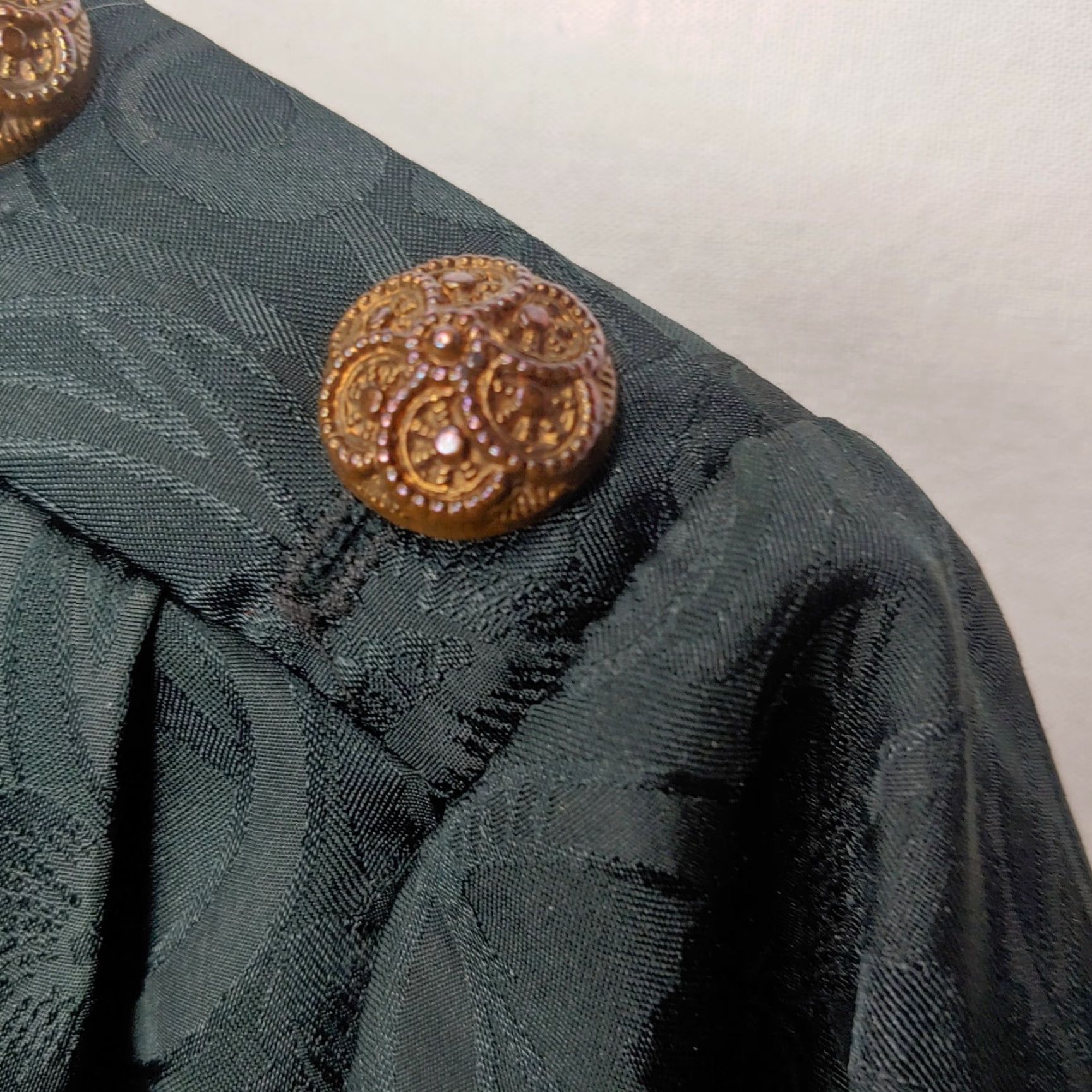 Vintage VINTAGE Charlotte Van Horne Blouse Shirt Black Floral Button Shoulder Pullover Ladies 12 Size XL / US 12-14 / IT 48-50 - 3 Thumbnail