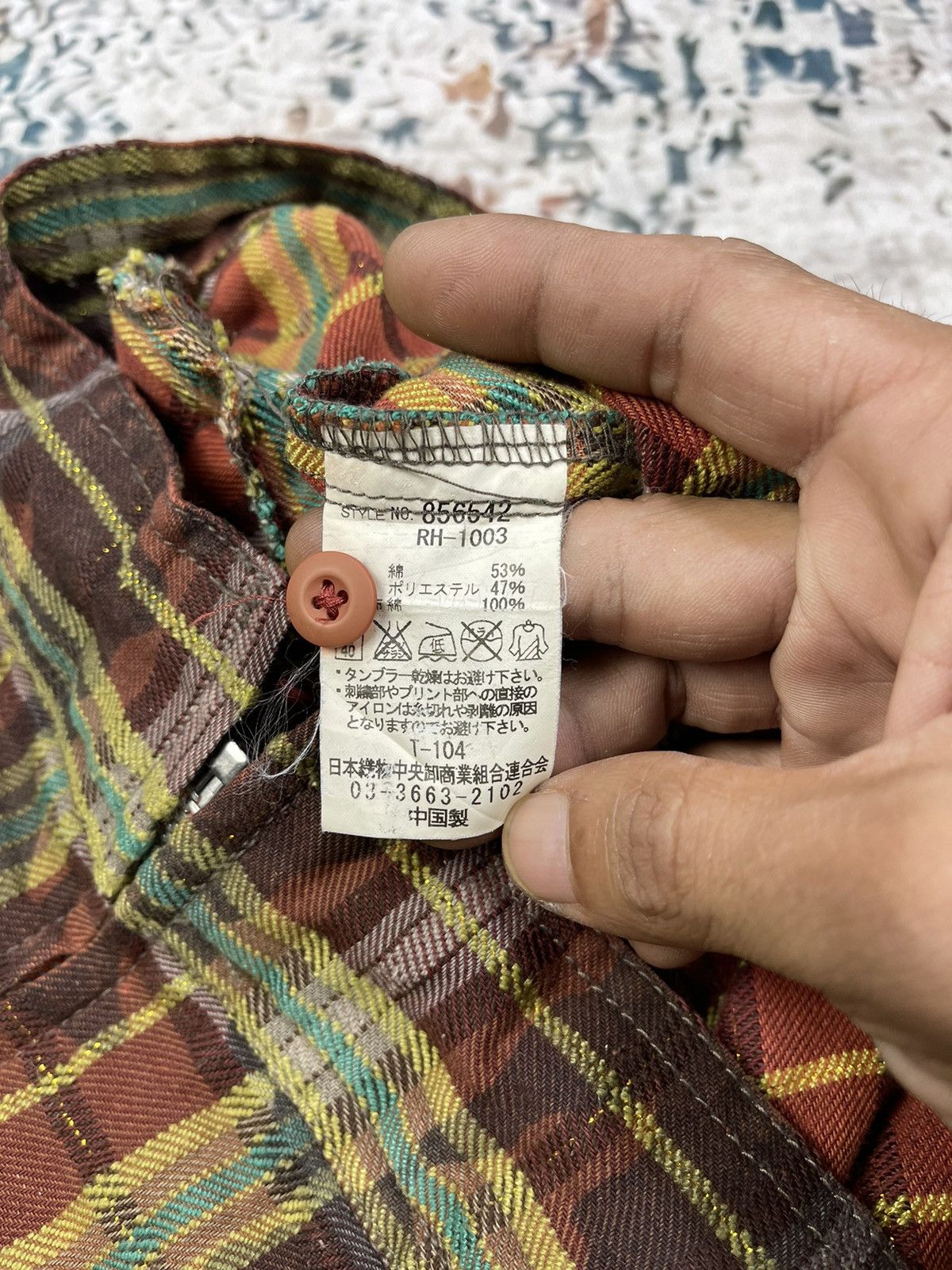 Japanese Brand Rush Hour Plaid Gold Thread Camo Print Shirt Jackets Size US M / EU 48-50 / 2 - 10 Thumbnail