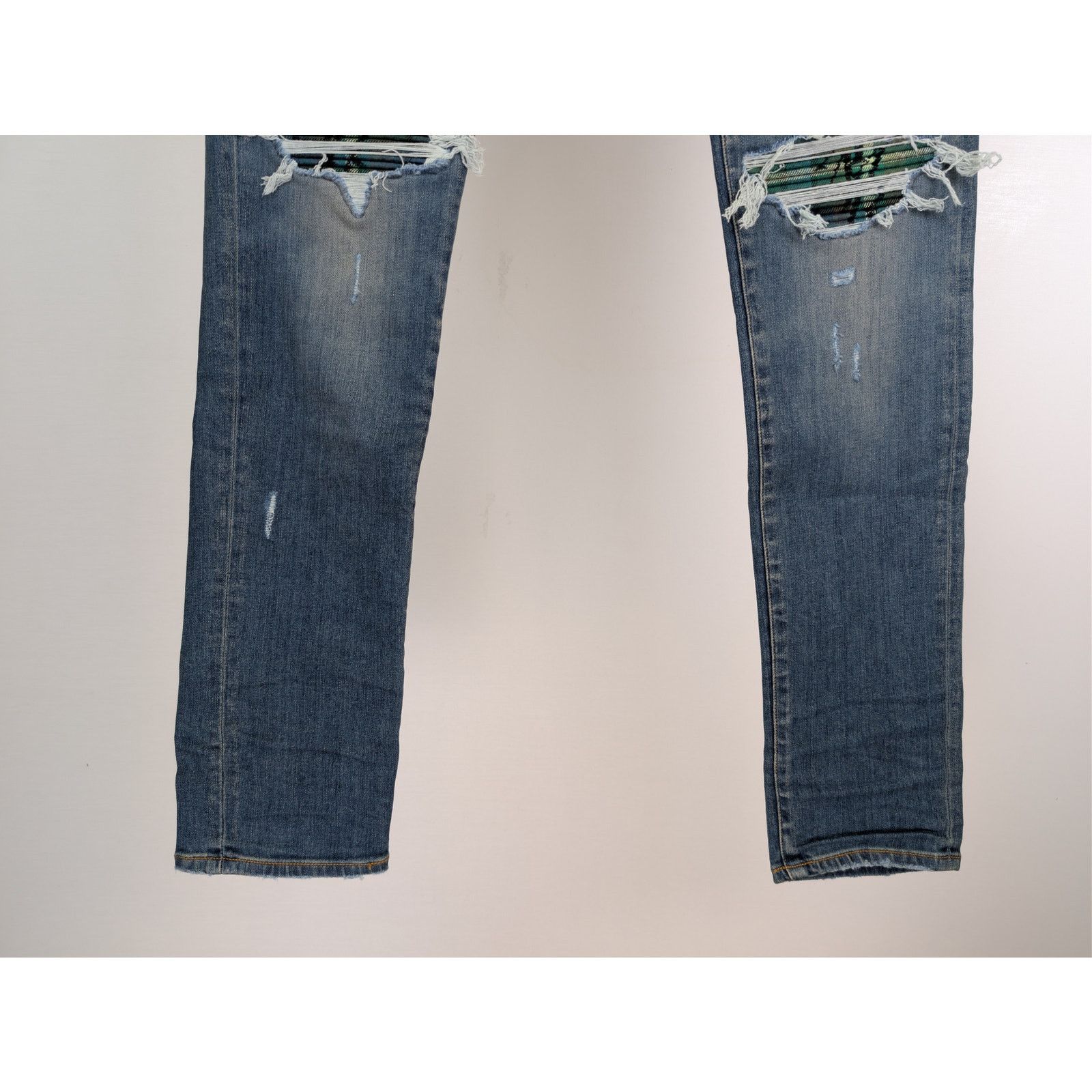 Amiri o1rshd1 MX1 Plaid Jean in Crafted Indigo Blue Size US 32 / EU 48 - 3 Thumbnail