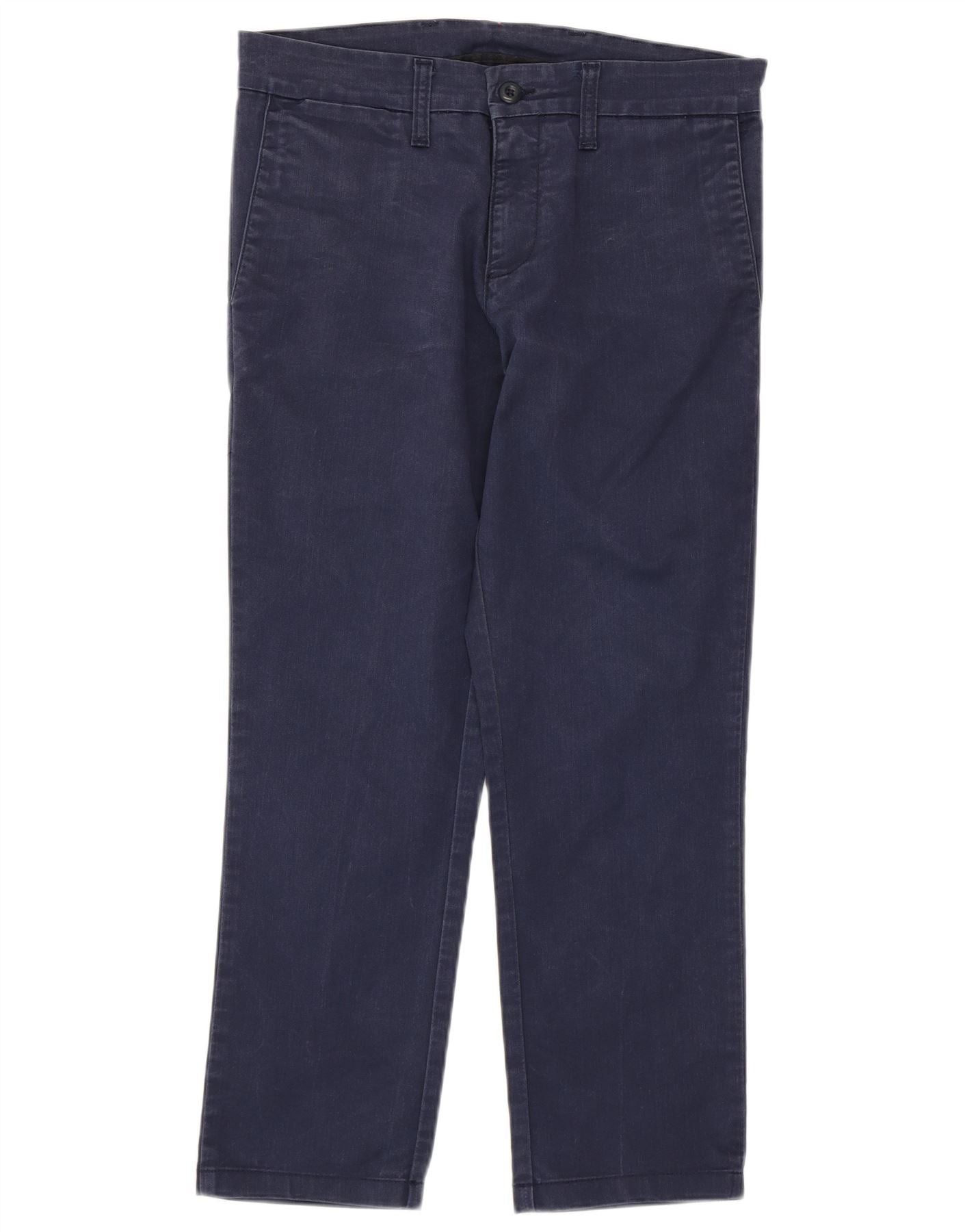Carhartt Womens Sid Straight Chino Trousers W31 L26 Navy Blue Cotton Size 22" - 1 Thumbnail
