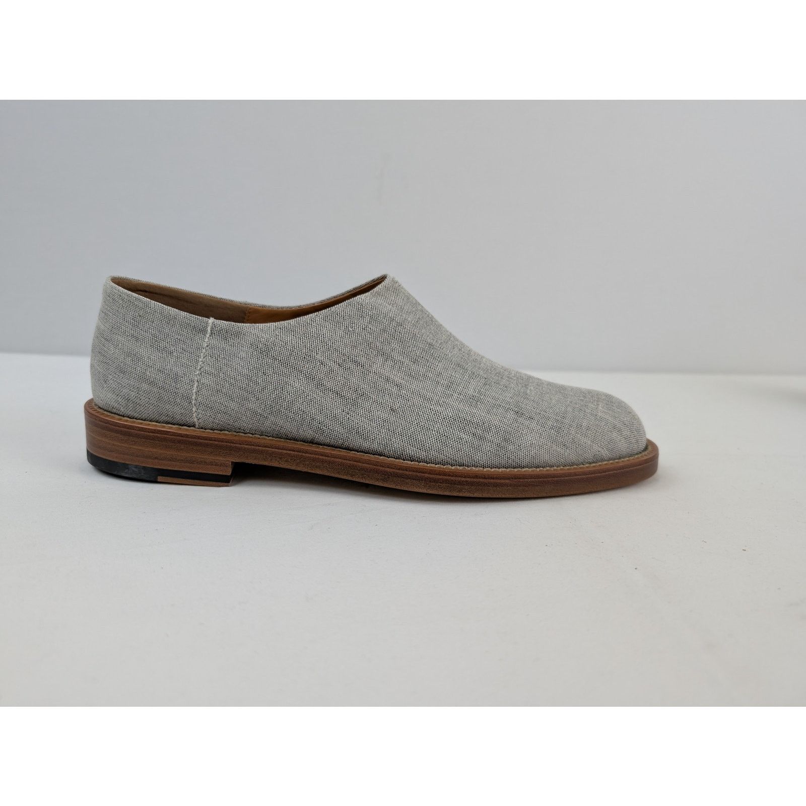 Maison Margiela o1rshd1 Laceless Canvas Derby Shoe Boots in Grey Size US 8 / EU 41 - 5 Thumbnail