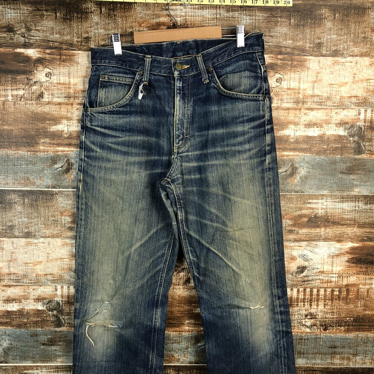 Lee DL Lee Riders Blue Distressed Denim Pants #C092 Size US 30 / EU 46 - 2 Thumbnail