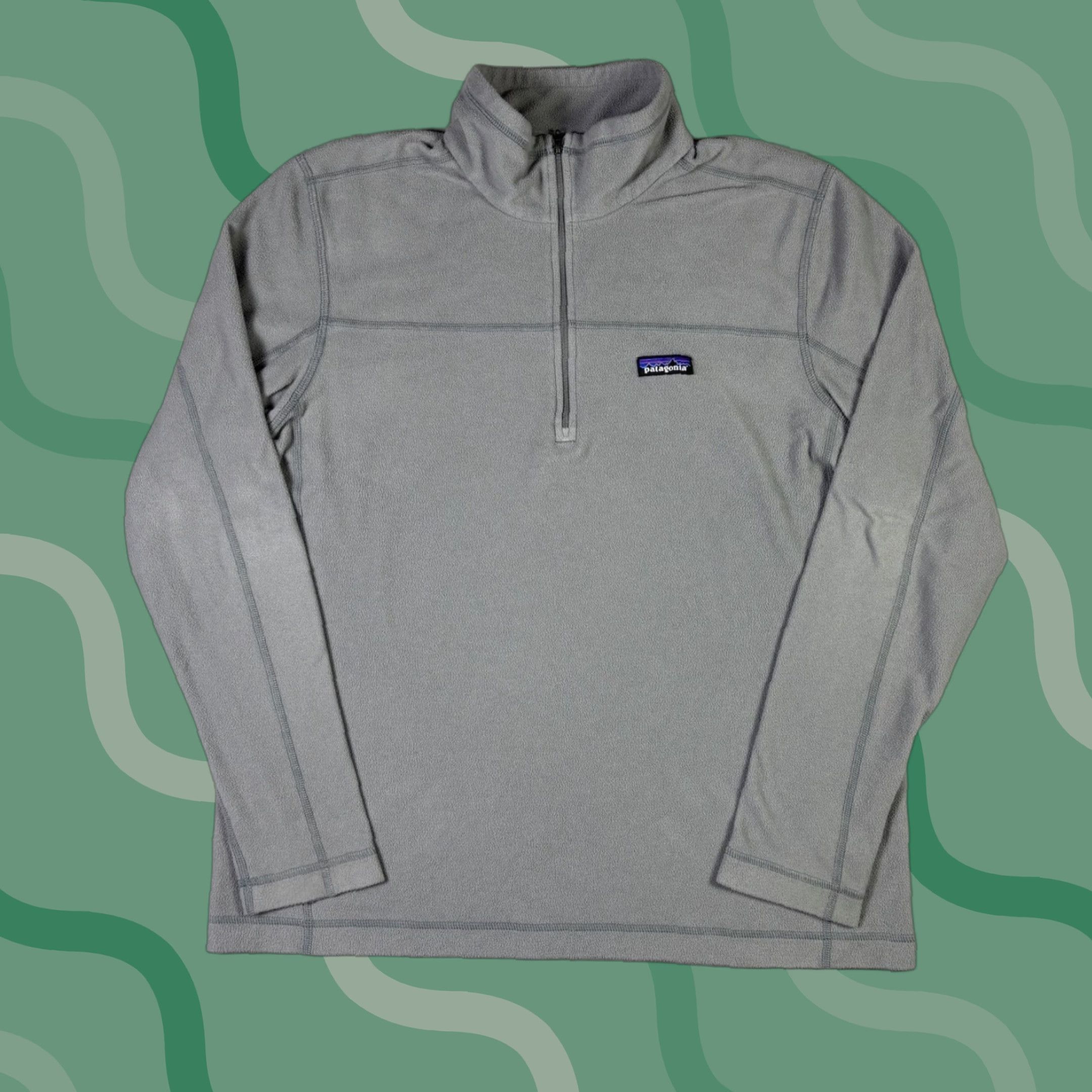 Patagonia Patagonia Fleece Q-Zip Pullover Sweater Grey Mens Large Embroidered Logo Size US L / EU 52-54 / 3 - 1 Thumbnail