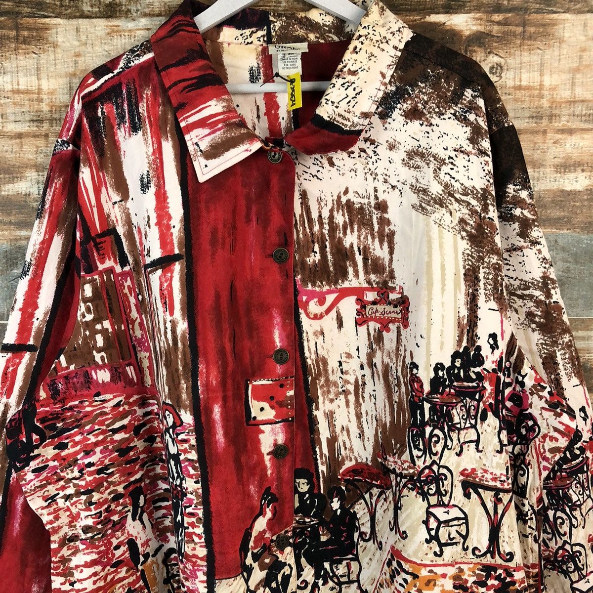 GRAFF DLL Graff Art vintage painter Red Shirt #A2554 Size US XXL / EU 58 / 5 - 5 Thumbnail