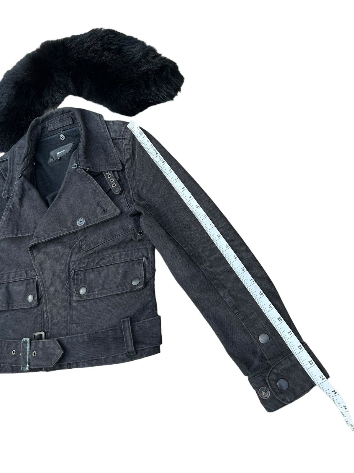 HYKE × If Six Was Nine Green Hideaki Yoshihara Coyote Fur Rider Denim Jacket Size US S / EU 44-46 / 1 - 4 Thumbnail