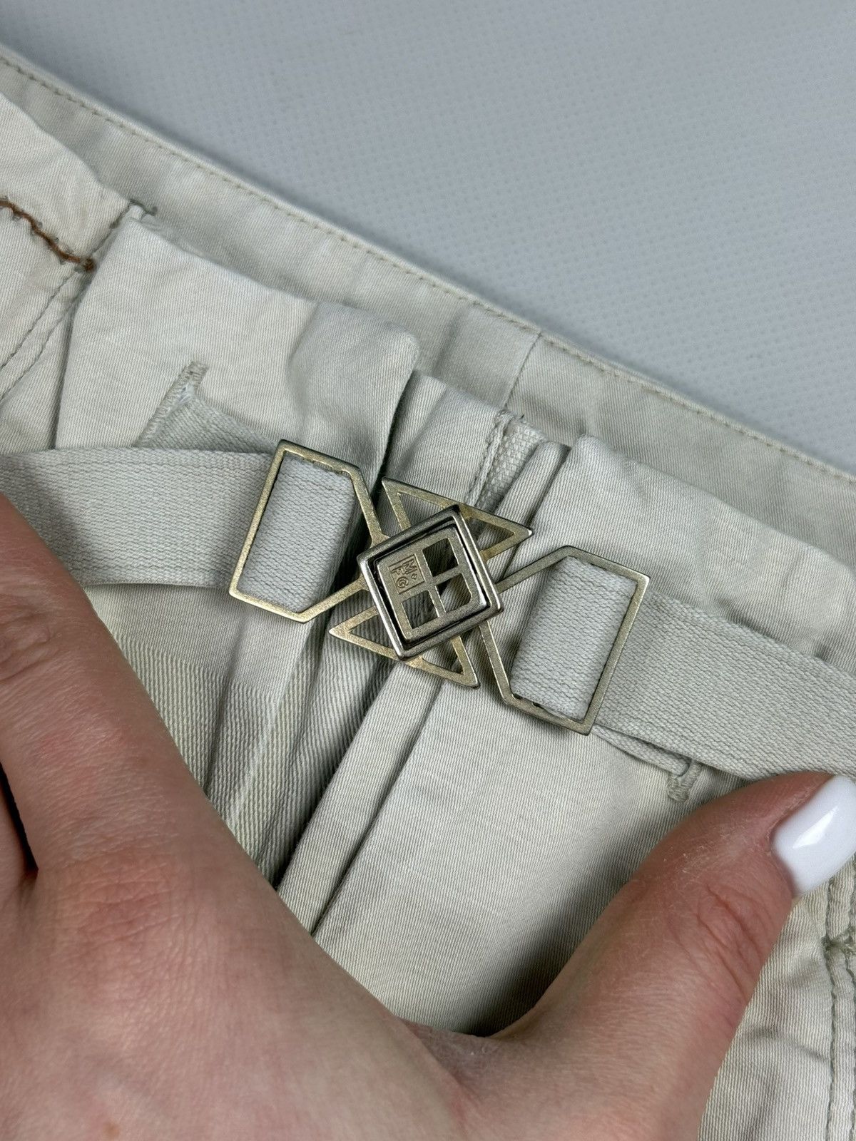 Marithe + Francois Girbaud × Vintage Girbaud Vintage Avant-Garde Cargo Pockets Baggy Chino Pants Size US 32 / EU 48 - 12 Thumbnail