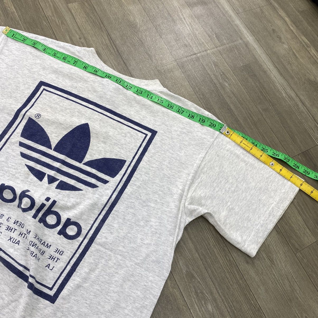 Adidas 🇺🇸1980s Vintage Adidas USA Trefoil Big Logo Spell Out Tee Size US M / EU 48-50 / 2 - 12 Thumbnail