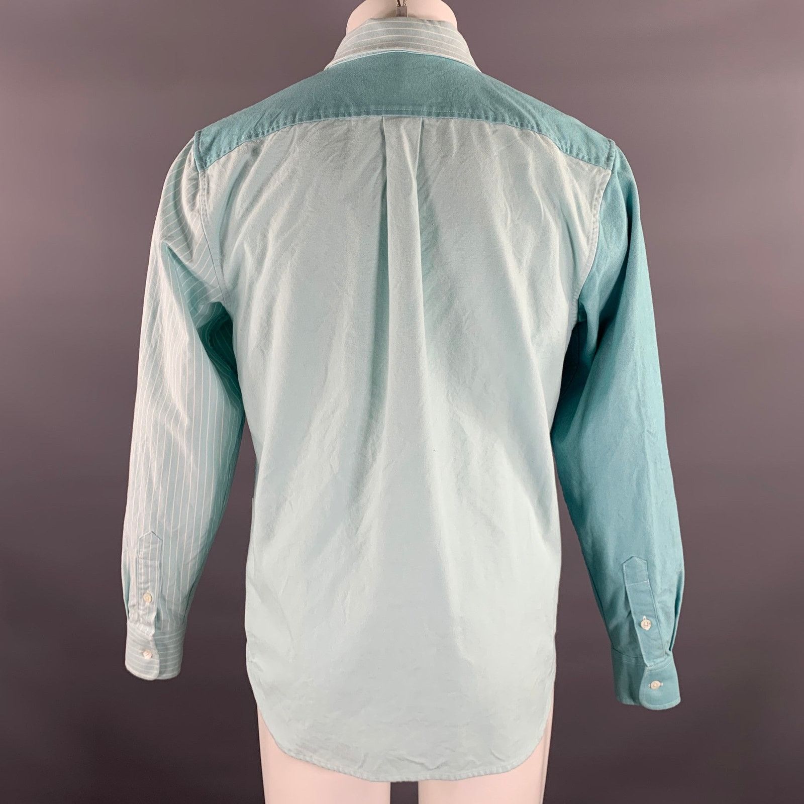 Aime Leon Dore M Green Turquoise Mixed Patterns Long Sleeve Shirt Size US M / EU 48-50 / 2 - 4 Thumbnail