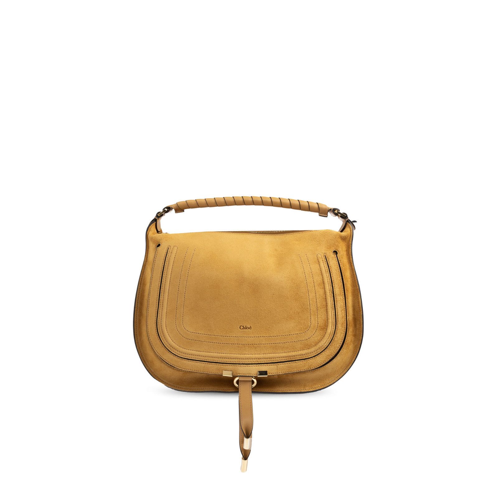 Chloe Chloe $2590 Beige Suede Soft Leather Shoulder Bag New & Auth Size ONE SIZE - 1 Thumbnail